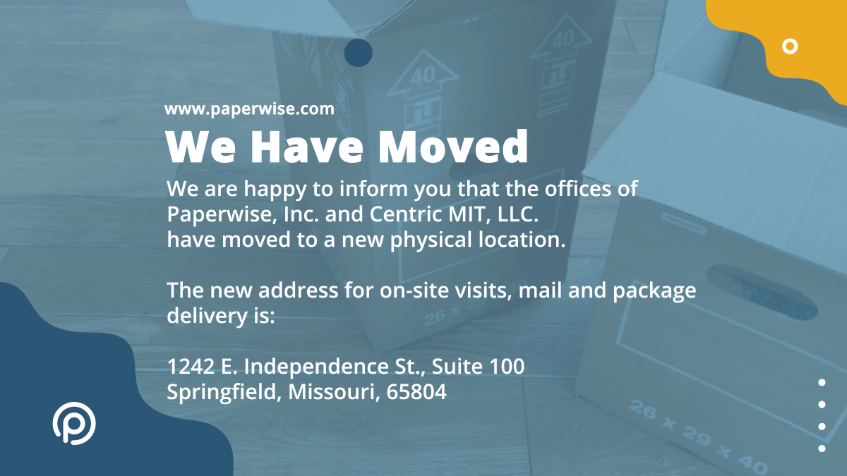 We Have Moved - Please Update Your Contact Information - Process ...