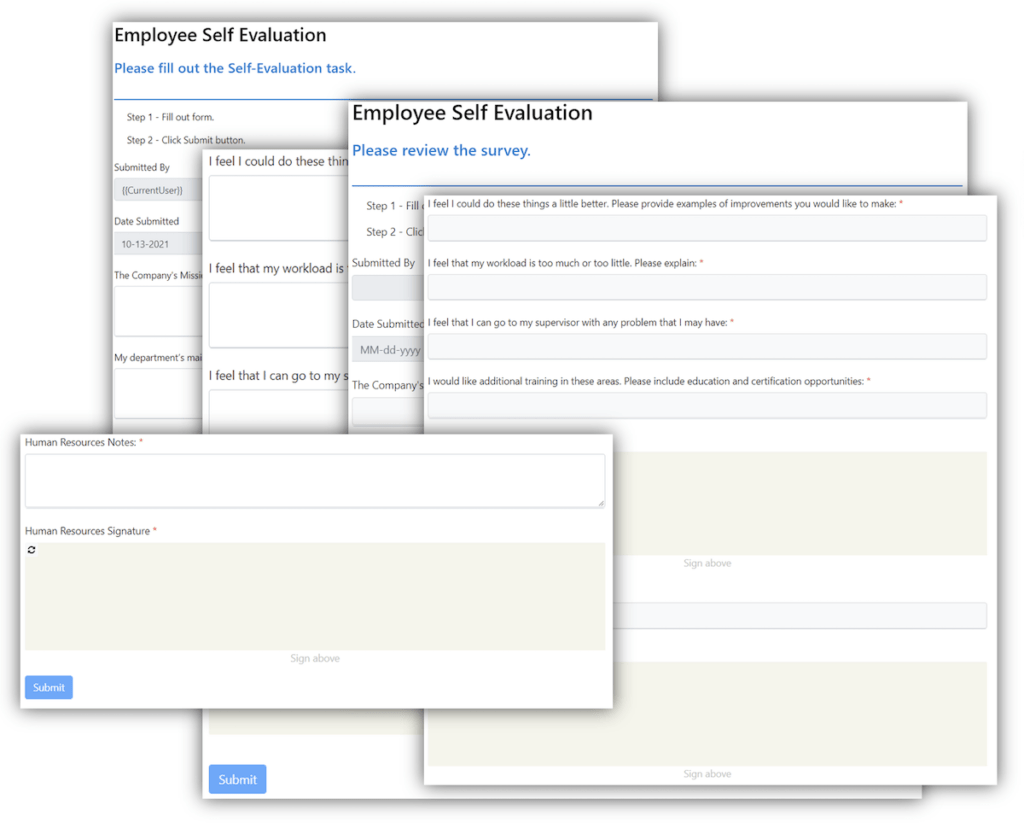 Self Evaluation - Performance Appraisal - Process Automation by Paperwise